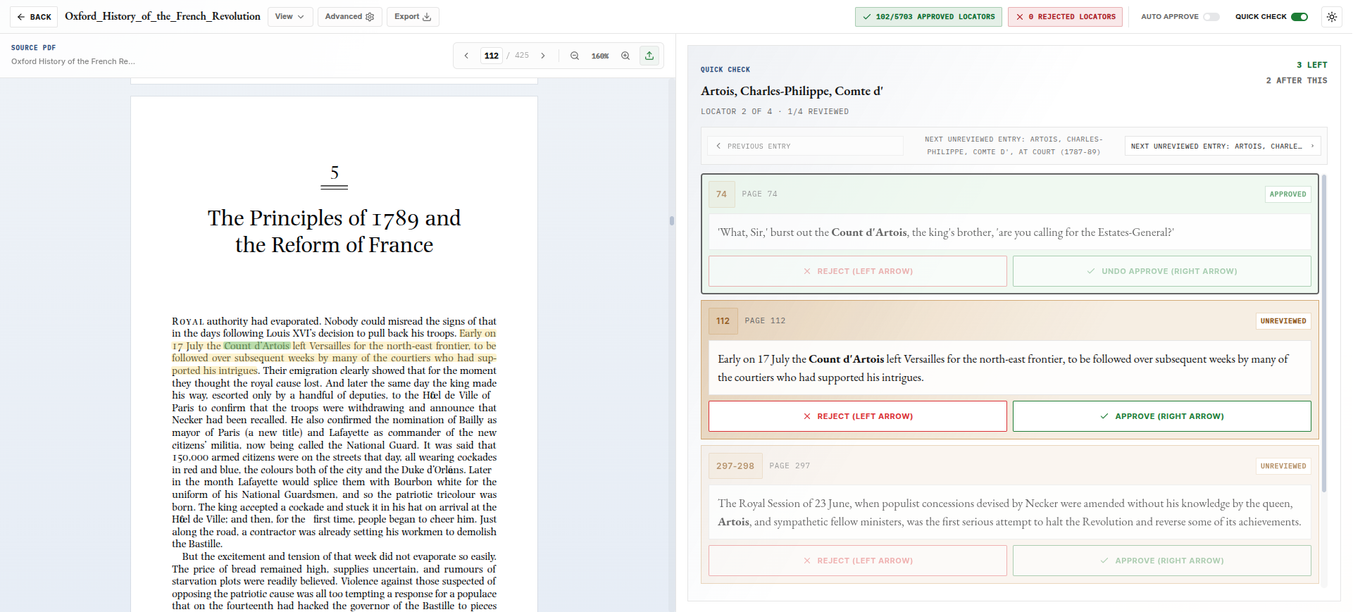 AI Indexing Verification